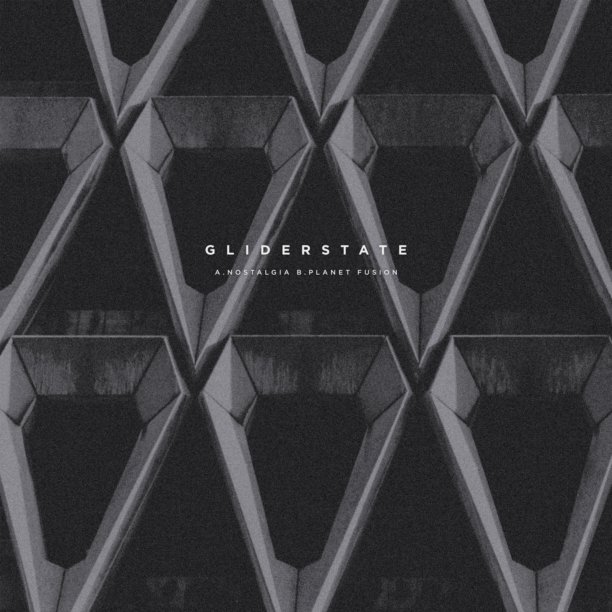 Gliderstate. Record sleeve design